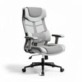 Ergonomic mesh office chair with adjustable lumbar support grey 65 x 65 x 120cm